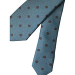 Dolce & Gabbana Green Black Polka Dot Silk Adjustable Men Tie Dolce & Gabbana Dim Gray
