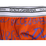 Dolce & Gabbana Dolce & Gabbana Orange Cotton DG Logo Printed Brief Underwear BIK1255-4 1728,67345645728,Dolce & Gabbana,IT4 | S,Material: 92% Cotton 8% Elastane,Men,New with tags,Orange,Underwear - Men - Clothing