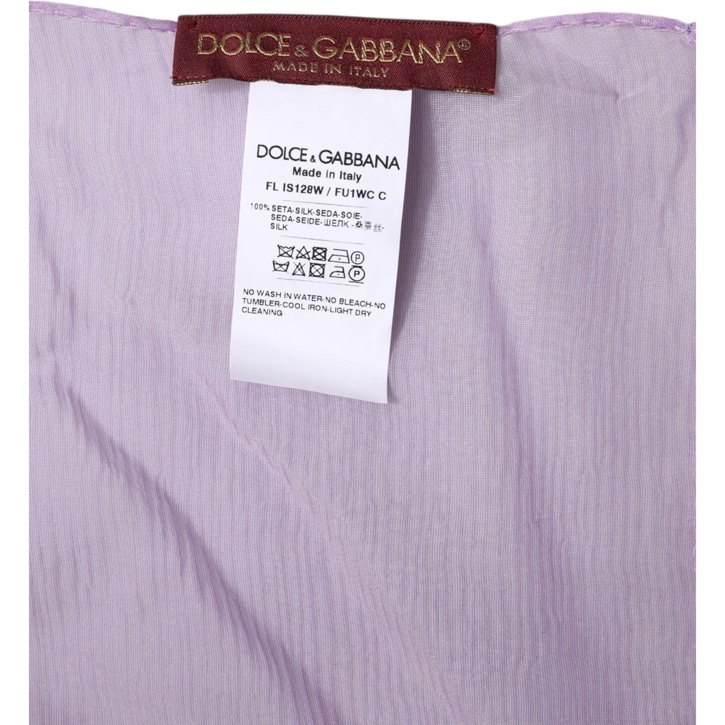 Dolce & Gabbana Dolce & Gabbana Purple Silk Rectangle Wrap Shawl Scarf MS7499 1728,67345645728,Accessories,Dolce & Gabbana,Material: 100% Silk,Preowned / Defect,Purple,Scarves - Women - Accessories,Women,Women - Accessories