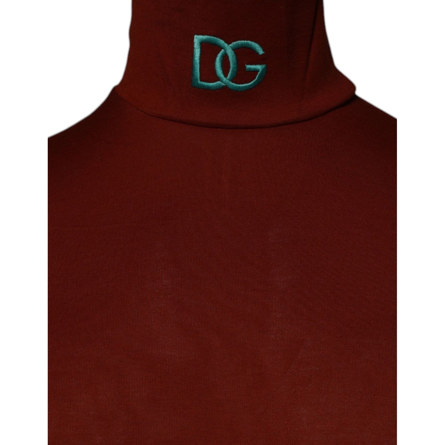 Dolce & Gabbana Red Cotton Turtleneck Men Pullover Sweater TSH87494-46