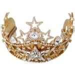 Dolce & Gabbana Dolce & Gabbana Regal Crystal Diadem Gold Tiara SMY98888 Category-Accessories,crystals,Dolce & Gabbana,Gender-Women,Gold,Headbands - Women - Accessories,Material: Brass,New with tags,Subcategory-Headbands,Women