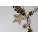 Dolce & Gabbana Dolce & Gabbana Silver Gold Brass Embellished Waist Chain Belt SMY10414-S 1728,67345645728,Belts - Women - Accessories,Dolce & Gabbana,Gold,Material: 90% Brass 10% Glass,New with tags,S,Women