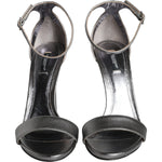 Dolce & Gabbana Dolce & Gabbana Silver KEIRA Heels Ankle Strap Sandals Shoes LA11339-40 1728,67345645728,Dolce & Gabbana,EU40/US9.5,Material: 100% Lamb Leather,Preowned / Defect,Sandals - Women - Shoes,Silver,Women