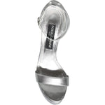 Dolce & Gabbana Silver KEIRA Heels Ankle Strap Sandals Shoes Dolce & Gabbana Light Slate Gray