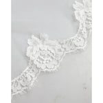Dolce & Gabbana White Floral Lace Nylon Floor Length Wedding Veil Dolce & Gabbana Light Gray
