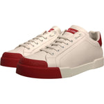 Dolce & Gabbana-Dolce & Gabbana White Leather Logo Portofino Sneakers Shoes-1728,67345645728,Dolce & Gabbana,EU 42 | US 9,Material: 100% Calf Leather,Men,Men - Shoes,New with tags,Shoes,Sneakers - Men - Shoes,White and Red-MV6886-42