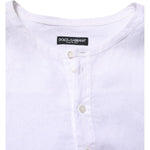 Dolce & Gabbana Dolce & Gabbana White Linen Long Sleeves Casual Men Shirt TSH906901-43 1728,67345645728,Clothing,Dolce & Gabbana,IT43 | 2XL,Material: 100% Linen,Men,Men - Clothing,Preowned / Defect,Shirts - Men - Clothing,White