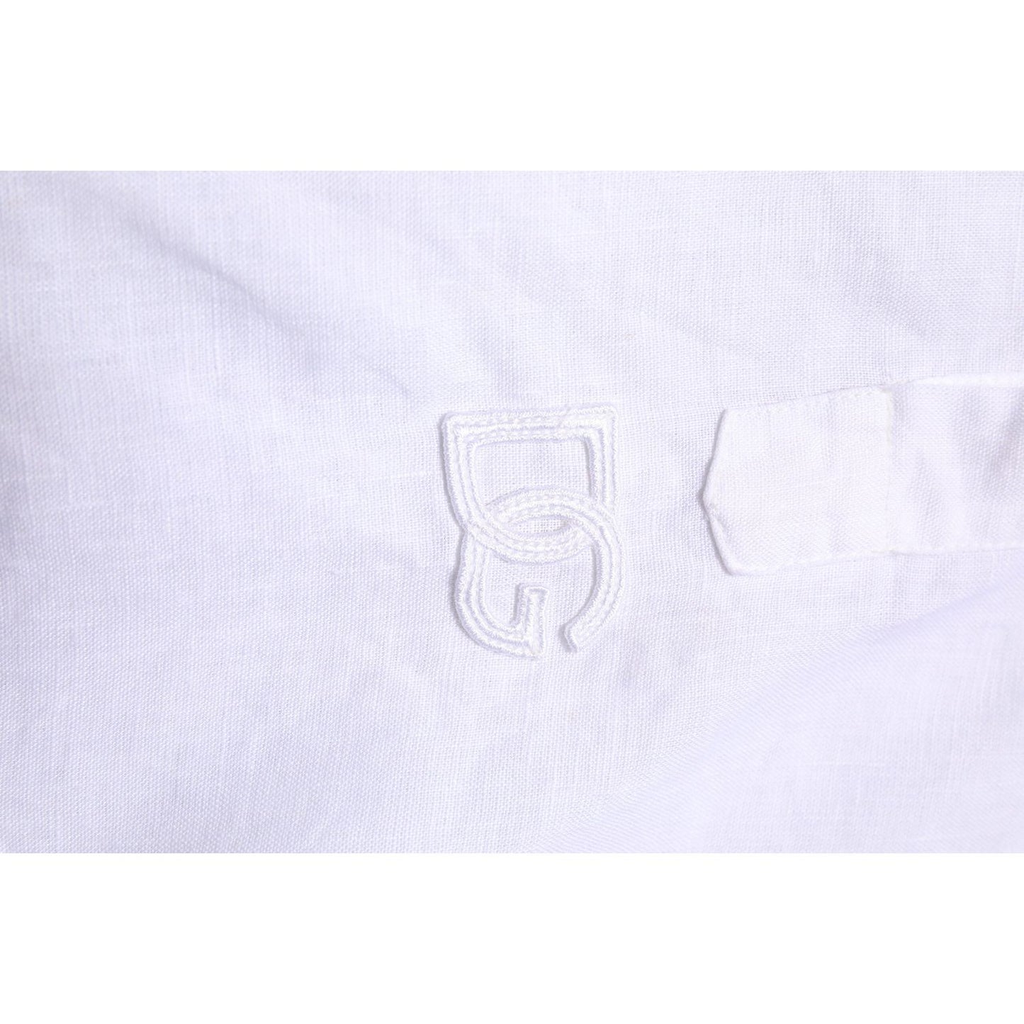 Dolce & Gabbana Dolce & Gabbana White Linen Long Sleeves Casual Men Shirt TSH906901-43 1728,67345645728,Clothing,Dolce & Gabbana,IT43 | 2XL,Material: 100% Linen,Men,Men - Clothing,Preowned / Defect,Shirts - Men - Clothing,White