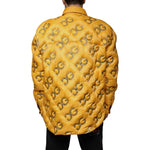 Dolce & Gabbana Yellow Logo Padded Buttoned Blouson Jacket JKT41270-52