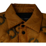 Dolce & Gabbana Yellow Logo Padded Buttoned Blouson Jacket JKT41270-52