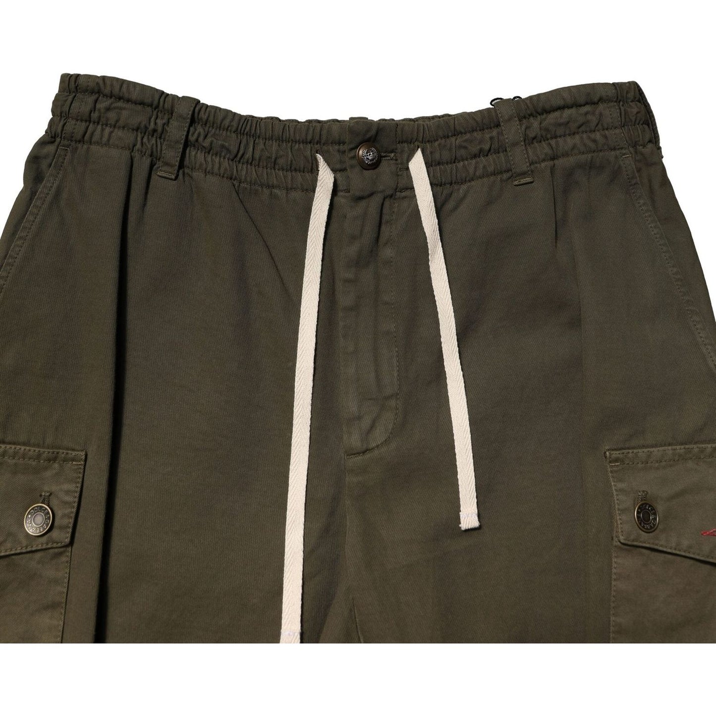 Dolce & GabbanaDolce & Gabbana Brown Cotton Cargo Drawstring Pants1728,67345645728,Brown,Dolce & Gabbana,IT48 | M,Jeans & Pants - Men - Clothing,Material: 99% Cotton 1% Elastane,Men,New with tags
