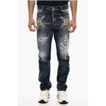 Dsquared² Regular Fit Jeans With Jewels 1728,74866327712,Blue,Clothing,Dsquared²,IT48 | M,Jeans & Pants - Men - Clothing,Men,Men - Clothing,New with tags Dsquared² DS-P684848-IT48 | M