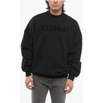 Fear Of God Fear Of God Crew Neck ETERNAL Brushed Cotton Sweatshirt FE-P629272-M 1728,74866327712,Black,Clothing,Fear Of God,L,M,Men,Men - Clothing,New with tags,S,Sweaters - Men - Clothing,XL