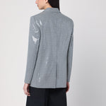 Golden Goose Double-breasted jacket in pied de poule with sequins