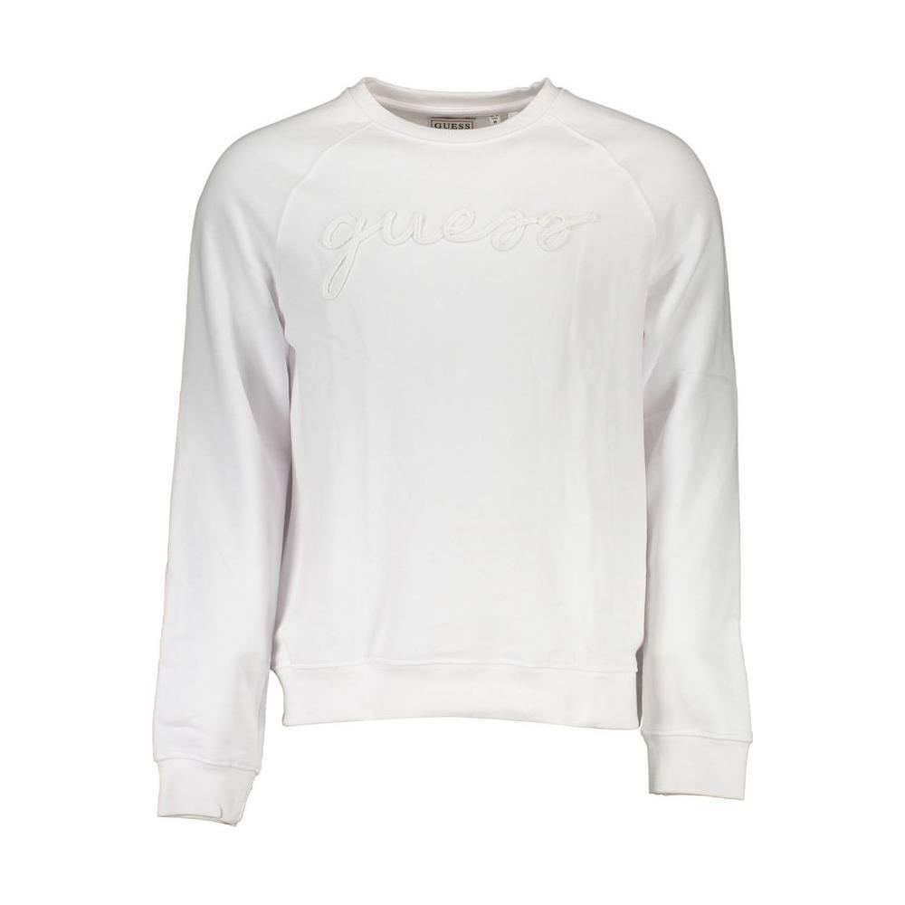 Guess Jeans Guess Jeans White Cotton Unisex Sweatshirt 1728,67403481248,Clothing,Guess Jeans,Men,Men - Clothing,New with tags,Sweaters - Men - Clothing,White,XL GU-1012-XL