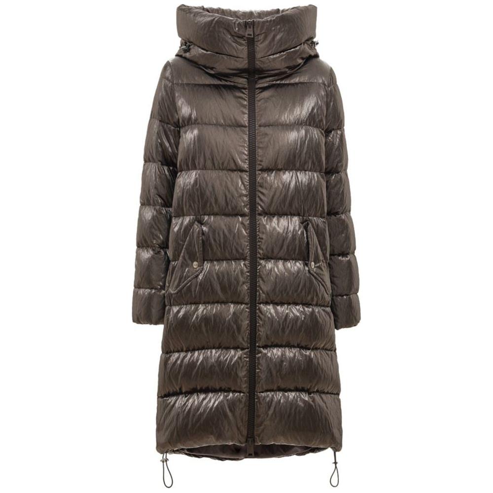 Herno Silver Viscose Jackets & Coat Herno Dark Slate Gray