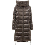 Herno Silver Viscose Jackets & Coat Herno Dark Slate Gray