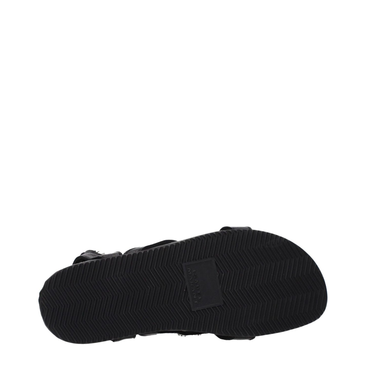 Isabel Marant Black Leather Flat Sandals