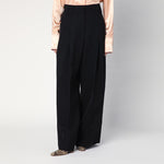 Jil Sander Wide black pants in silk blend J03KA0292J65005/Q_JILSA-001_108