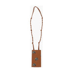 Jil Sander Jil Sander Printed Leather Crossbody Smatphone Cover JIP568147GD 1728,74866327712,Brown,Jewelry,Jil Sander,Men,Men - Jewelry,New with tags,Other - Men - Jewelry