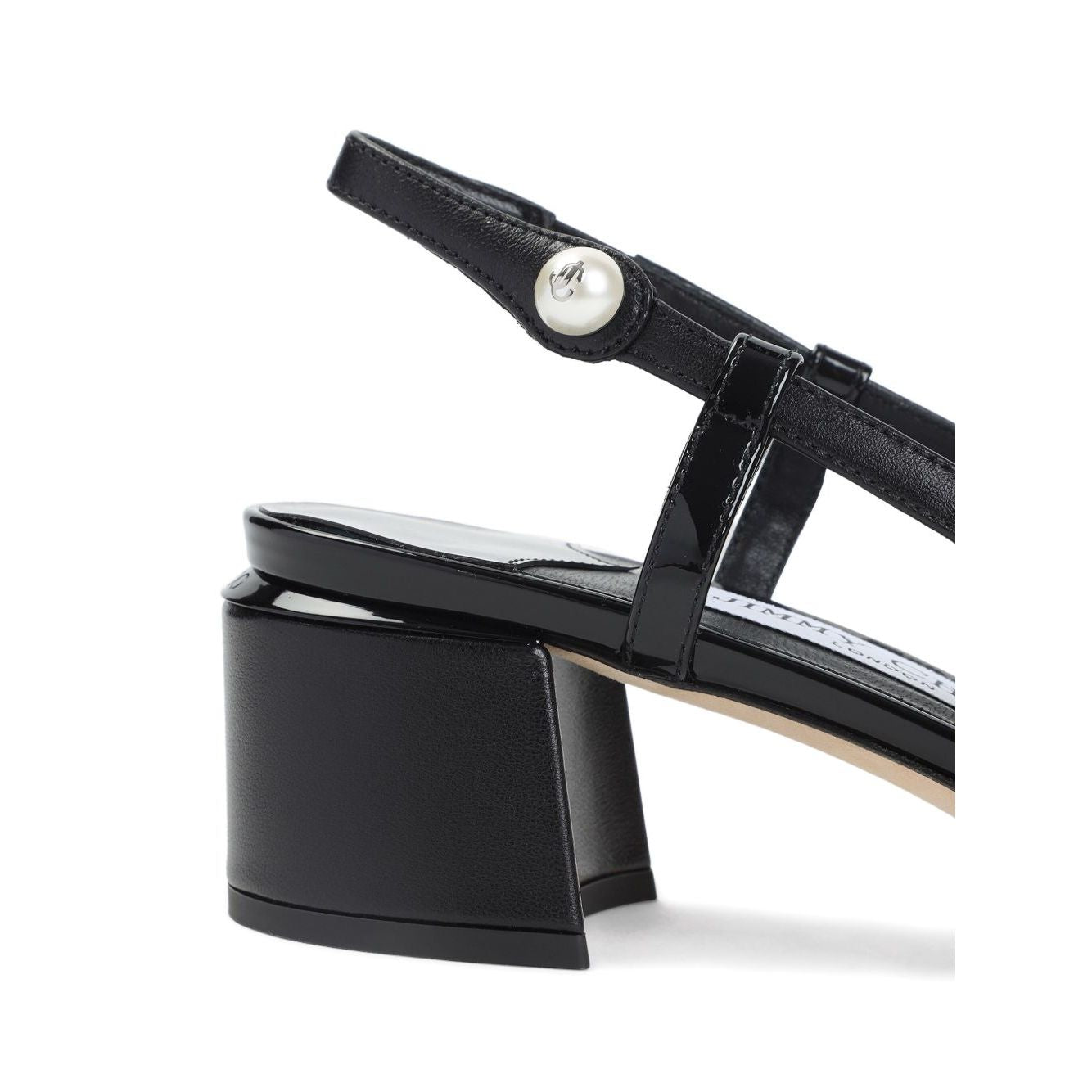 Jimmy Choo Elisa Sling Back 45 Patent and Nappa Leather Pumps Medium Heel