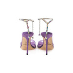Jimmy Choo Purple Raso Sandal Jimmy Choo Rosy Brown