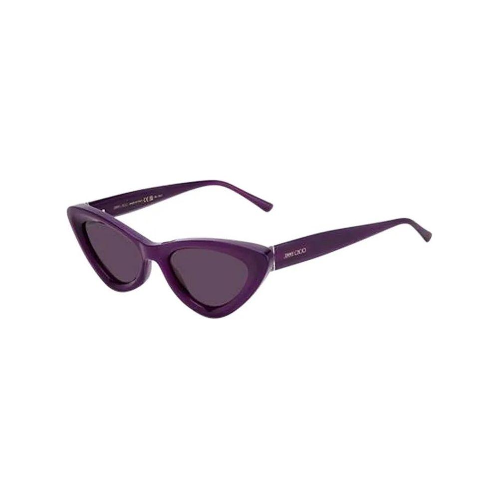 Jimmy Choo Jimmy Choo Purple Resin Sunglasses JCADDYSB3VURAC 1728,Jimmy Choo,New with tags,Purple,Sunglasses for Women - Sunglasses,Women