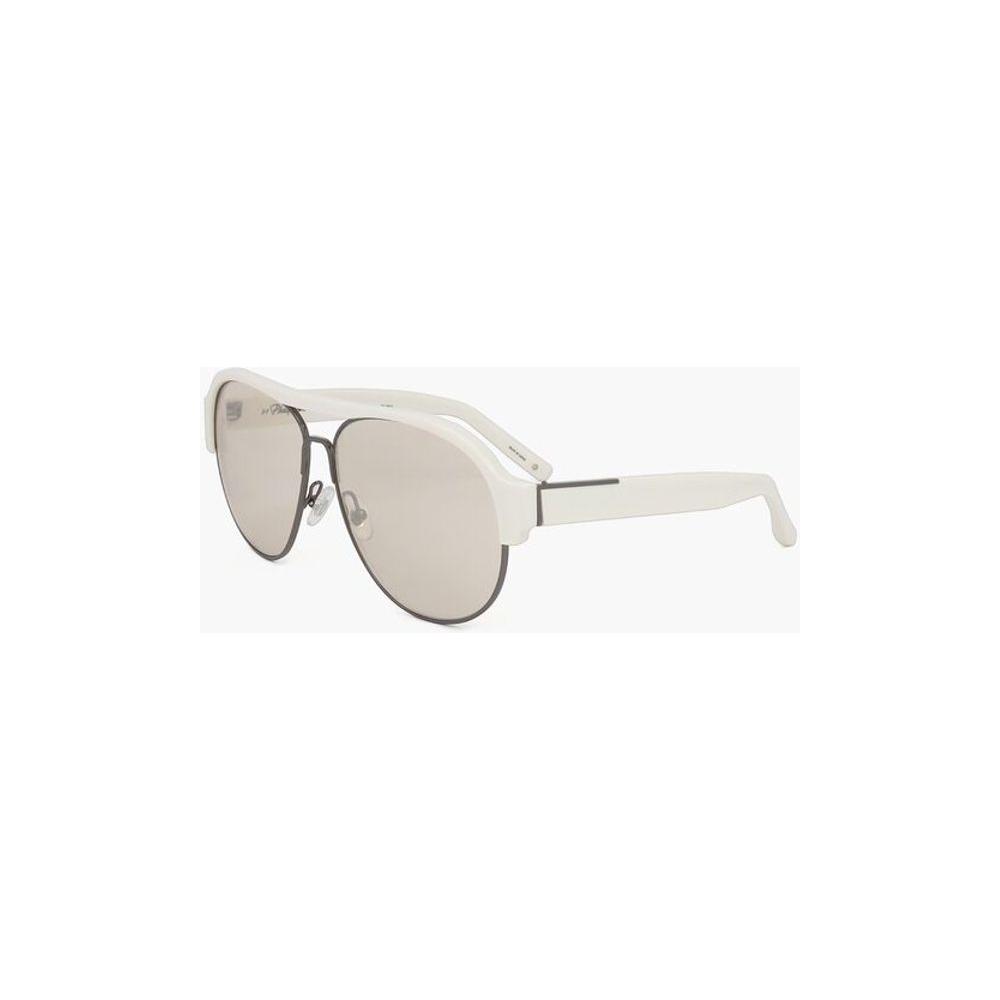 Linda Farrow Linda Farrow PHILLIP LIM Aviator Sunglasses wiith Plastic Bridge LIP686984GD 1728,74866327712,Linda Farrow,Men,New with tags,Sunglasses for Men - Sunglasses,White