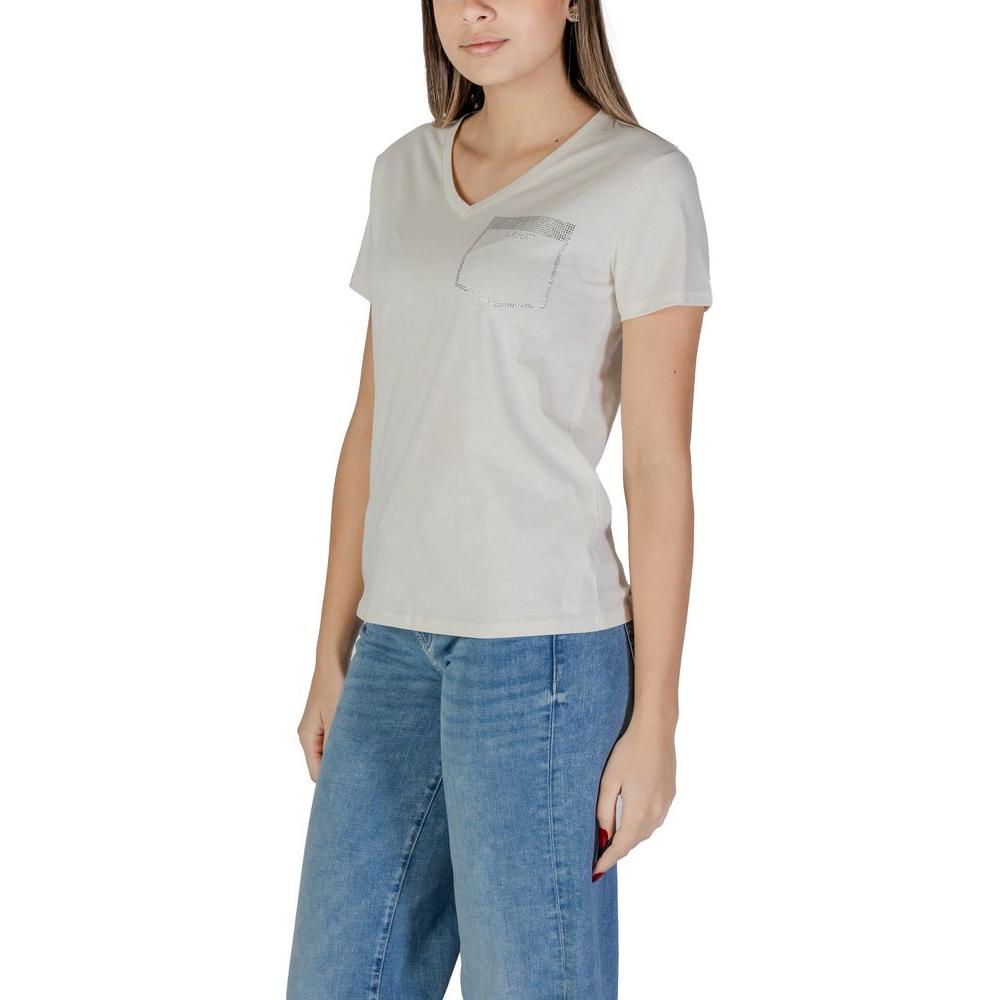 Liu Jo Liu Jo White Cotton Tops & T-Shirt LI-15935000820-IT38|XS 1728,71956299936,Clothing,IT38|XS,IT40|S,IT44|L,Liu Jo,New with tags,Tops & T-Shirts - Women - Clothing,White,Women,Women - Clothing,XL,XXL