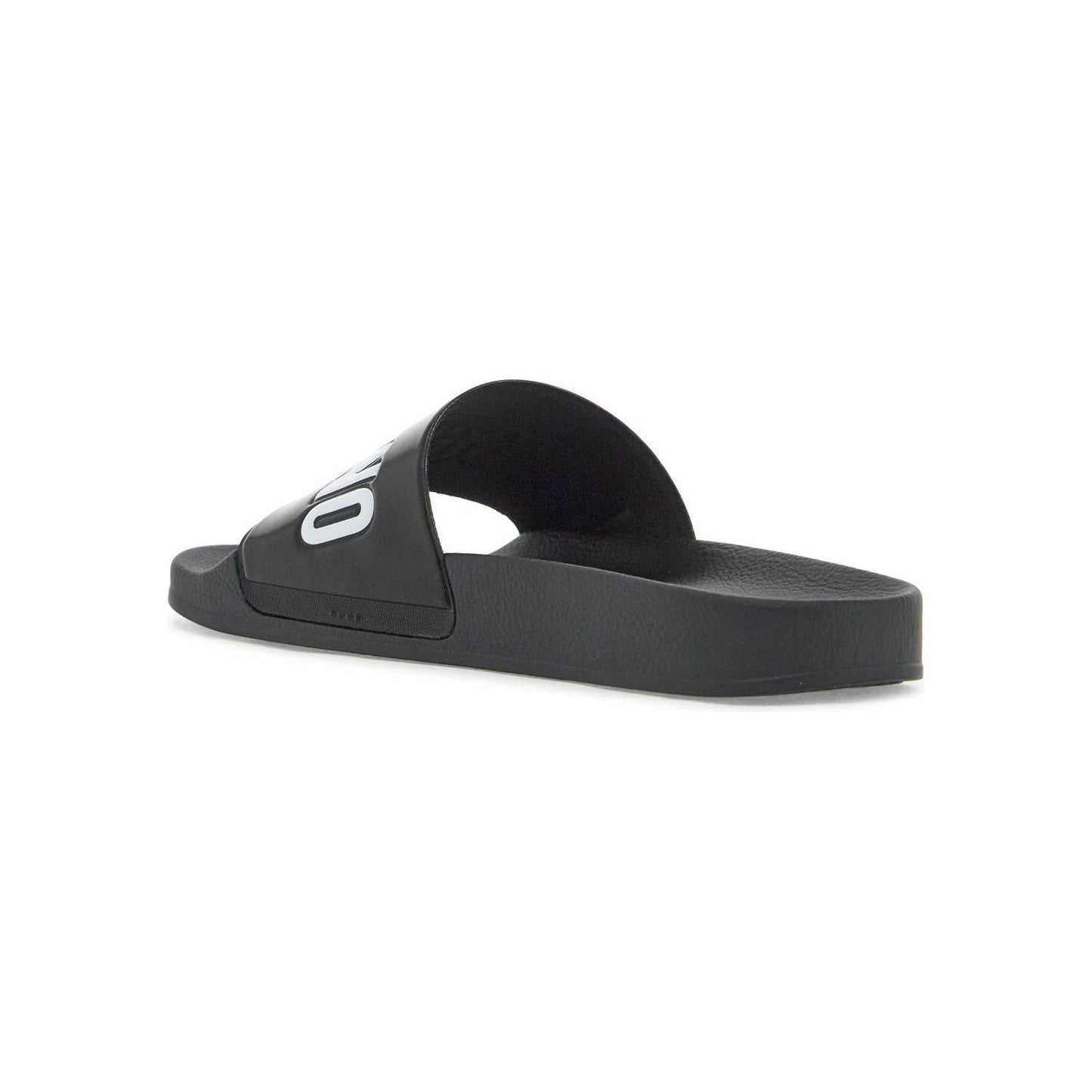 Moschino rubber slides with logo branding Sandals Moschino Dark Slate Gray