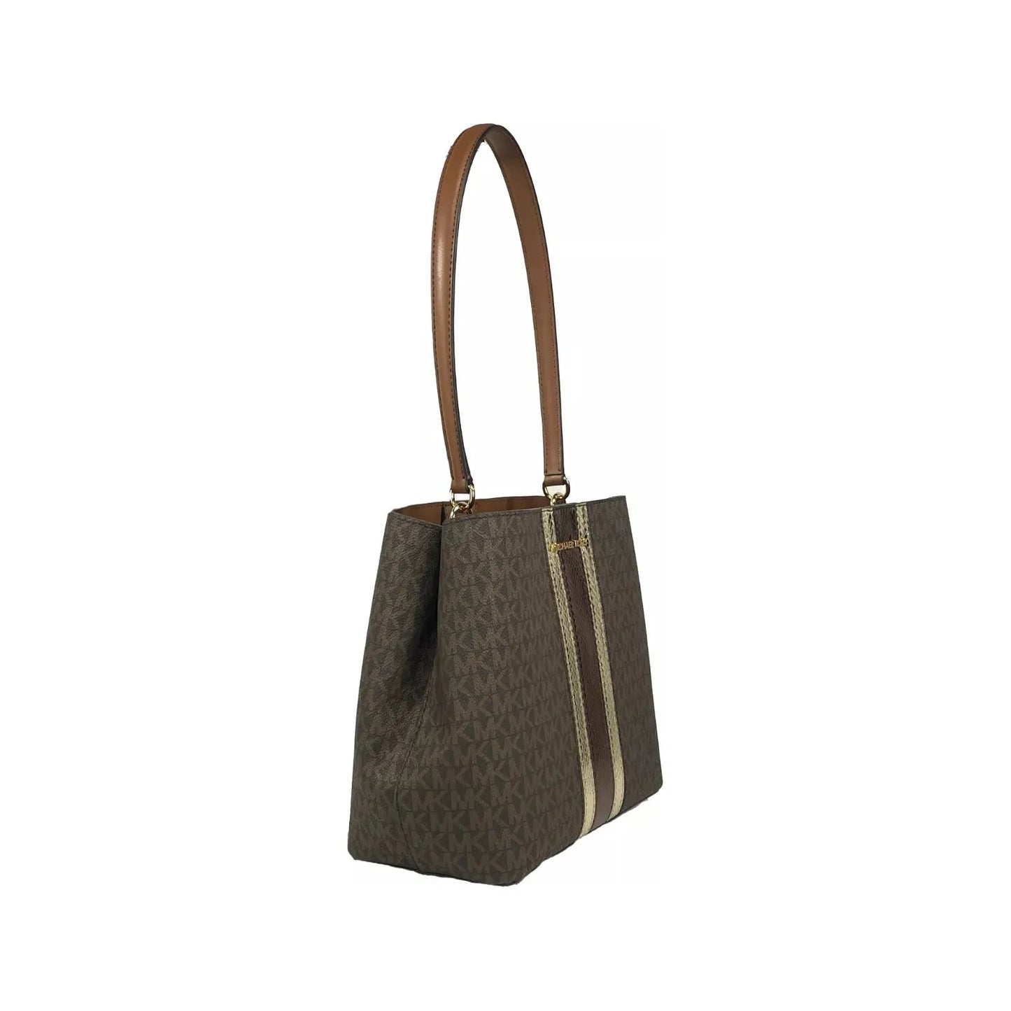 Michael Kors Michael Kors Medium Pratt Bucket Shoulder Bag Purse Brown 80638 1728,67346104480,Michael Kors,New with tags,Shoulder Bags - Women - Bags