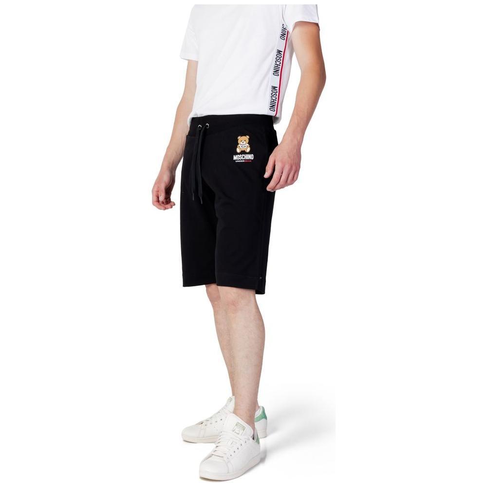 Moschino Moschino Black Cotton Short MO-11445600009-IT42 | XS 1728,71956299936,Black,Clothing,IT42 | XS,Men,Men - Clothing,Moschino,New with tags,Shorts - Men - Clothing