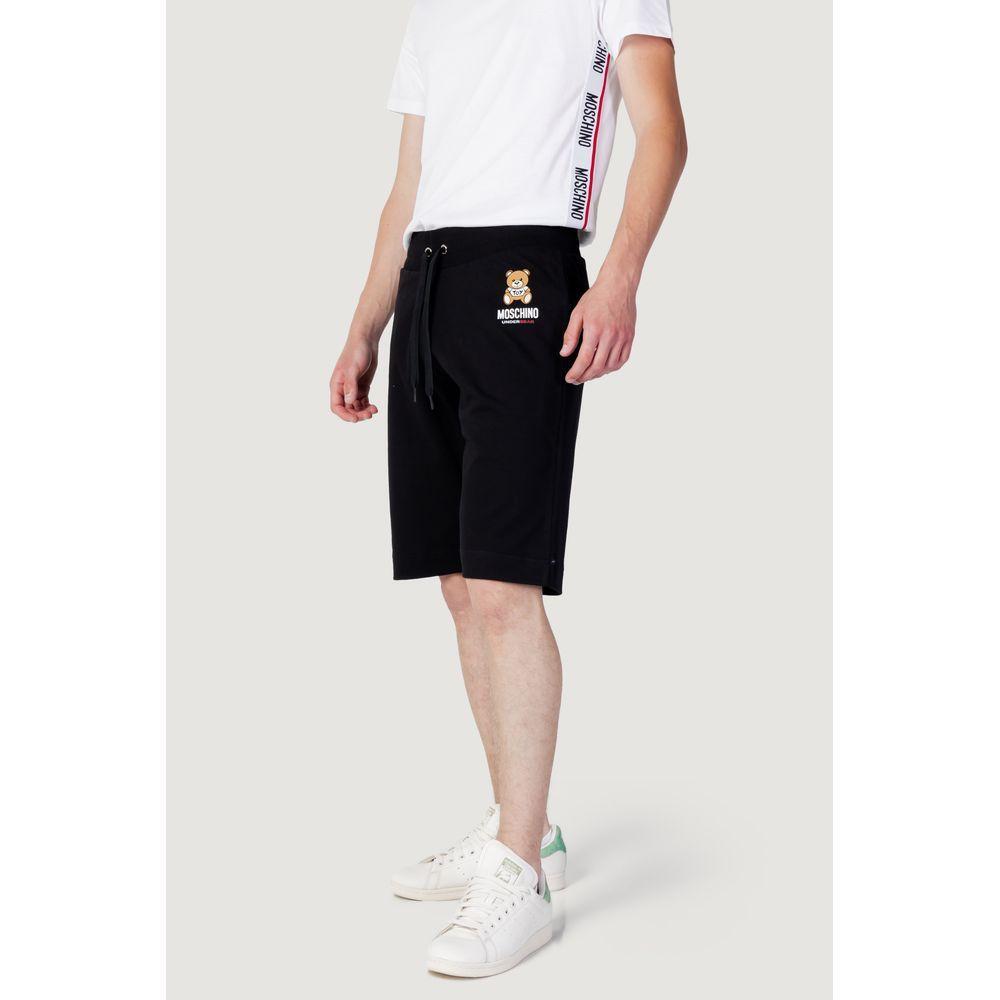 Moschino Moschino Black Cotton Short MO-11445600009-IT42 | XS 1728,71956299936,Black,Clothing,IT42 | XS,Men,Men - Clothing,Moschino,New with tags,Shorts - Men - Clothing