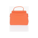 Moschino Moschino LOVE Faux Leather Mini Bag with Maxi Golden Plaque MOP483370GD 1728,74866327712,Bags,Moschino,New with tags,Orange,Tote Bags - Women - Bags,Women,Women - Bags