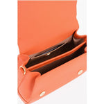 Moschino Moschino LOVE Faux Leather Mini Bag with Maxi Golden Plaque MOP483370GD 1728,74866327712,Bags,Moschino,New with tags,Orange,Tote Bags - Women - Bags,Women,Women - Bags