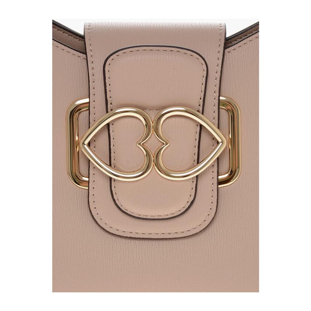 Moschino Moschino LOVE Faux Leather Shoulder Bag with Golden Hearts MOP554726GD 1728,74866327712,Bags,Beige,Moschino,New with tags,Shoulder Bags - Women - Bags,Women,Women - Bags
