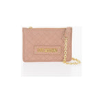Moschino Moschino LOVE Quilted Faux Leather Clutch with Removable Chain Should MOP490442GD 1728,74866327712,Bags,Beige,Moschino,New with tags,Tote Bags - Women - Bags,Women,Women - Bags