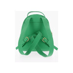 Moschino Moschino LOVE Solid Color Faux Leather Backpack with Golden Logo MOP483361GD 1728,74866327712,Backpacks - Women - Bags,Bags,Green,Moschino,New with tags,Women,Women - Bags