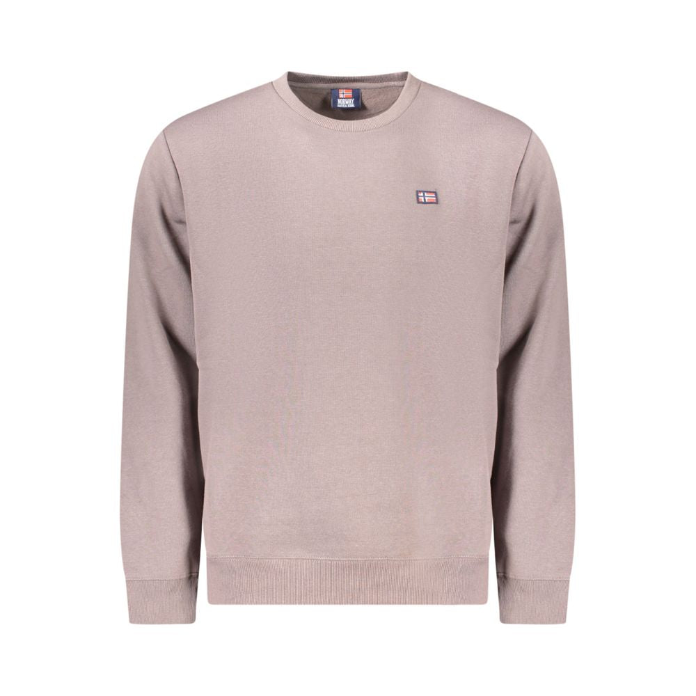 Norway 1963 Brown Cotton Men Sweater NO-39662-S