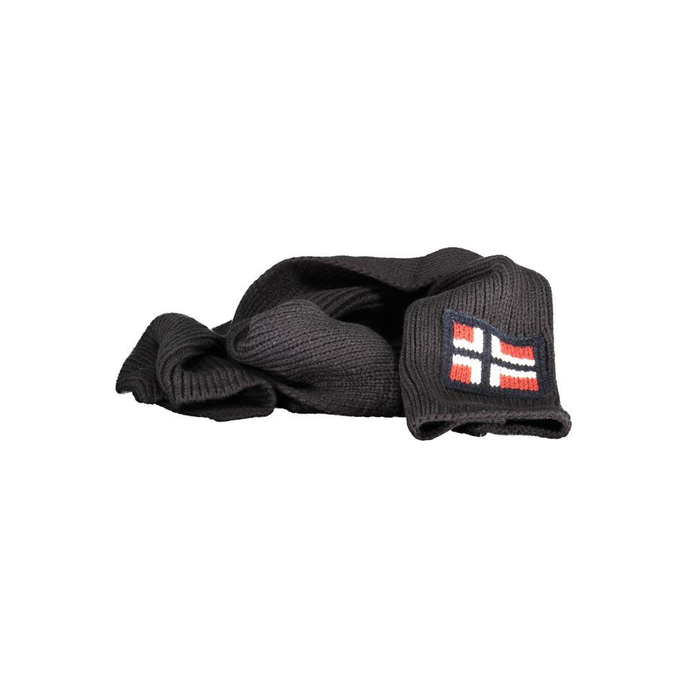Norway 1963 Norway 1963 Black Acrylic Scarf NO-25584 1728,67403481248,Black,Men,New with tags,Norway 1963,Scarves - Men - Accessories