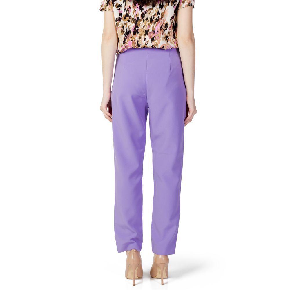 Only Purple Polyester Pant ON-10274800139-34 | XXS