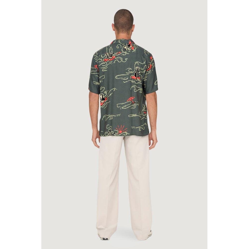 Only & Sons Only & Sons Green Viscose Shirt ON-10275802482-IT44 | S 1728,71956299936,Clothing,Green,IT44 | S,Men,Men - Clothing,New with tags,Only & Sons,Shirts - Men - Clothing