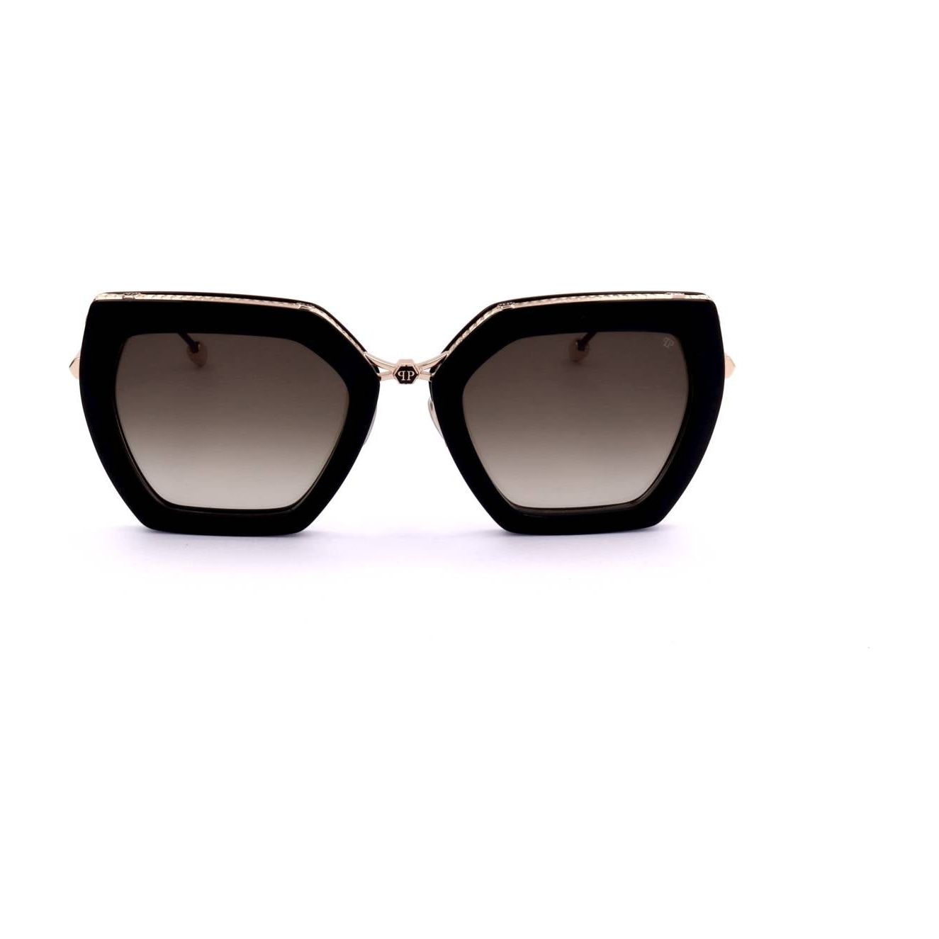 PHILIPP PLEIN SUNGLASSES Mod. SPP097S SHINY DARK BLACK SPP097S-0700 53-23-140