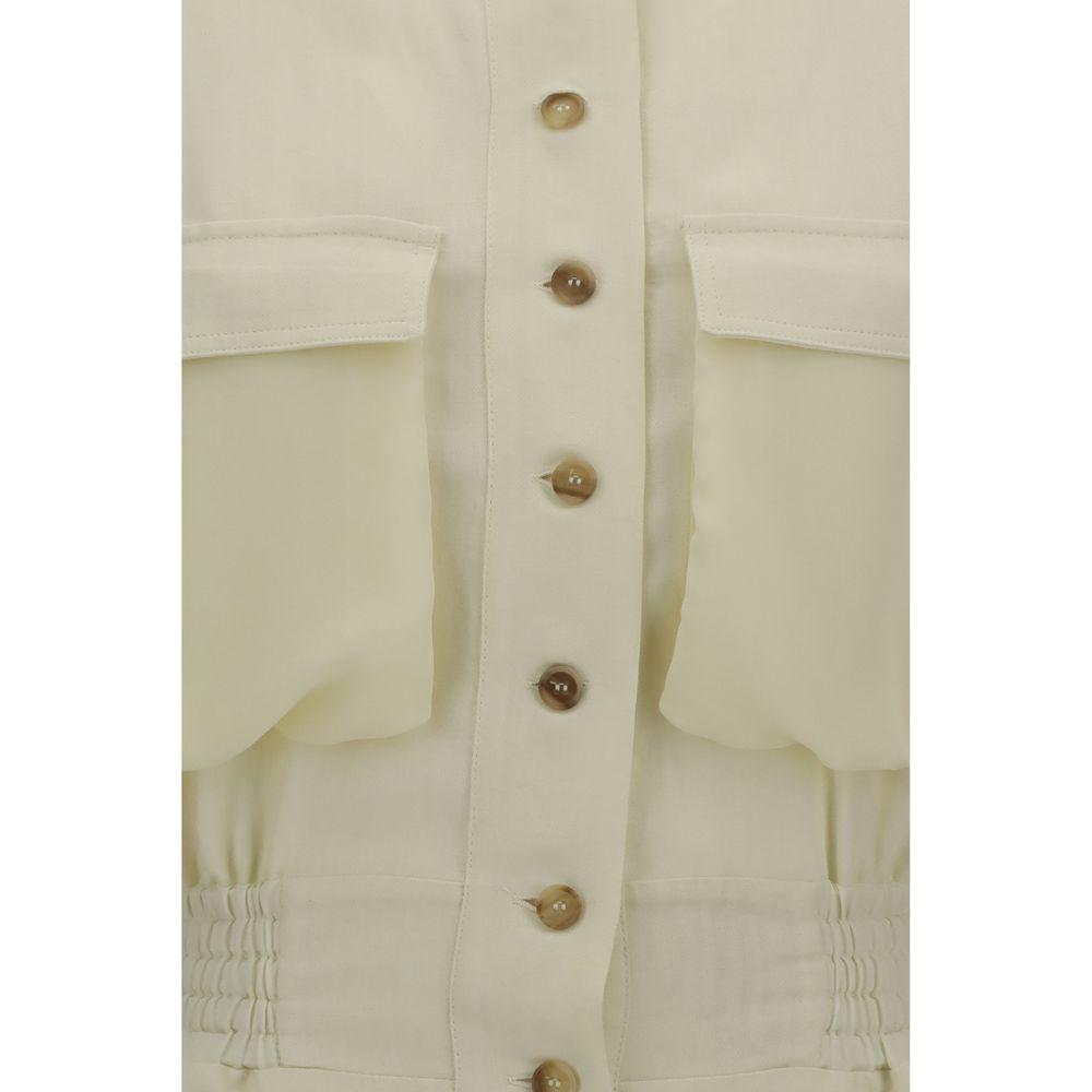PINKOPINKO Linen chemisier Dress1728,72470364320,Dresses - Women - Clothing,IT38 | S,IT40 | M,IT42 | L,New with tags,PINKO,Women,Yellow