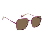 Polaroid Polaroid Purple Metal Sunglasses POPLD6194SX1JZF6SPAC 1728,New with tags,Polaroid,Purple,Sunglasses for Women - Sunglasses,Women