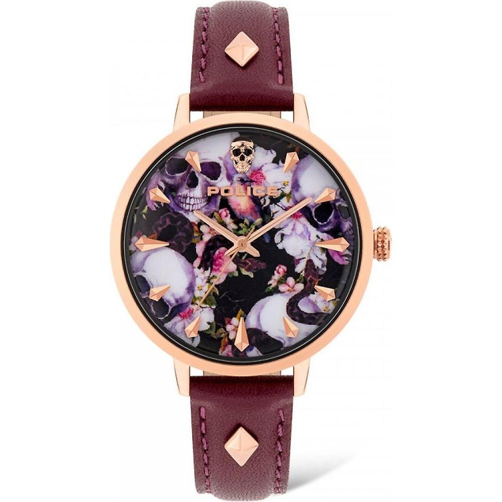 Police Police Red Leather Watch POPL16034MSR02AAC 1728,New with tags,Police,Red,Watches for Women - Watches,Women