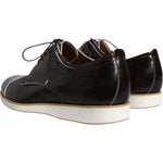 Pollini Black White Leather Lace Up Men Dress Formal Shoes Pollini Light Gray