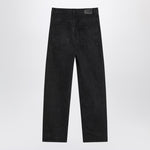 Saint Laurent Black Carrot-Fit jeans with a washed effect