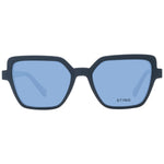 Sting Blue Men Glasses Frame with blue full-rim acetate design and polarized lenses, perfect for style and UVA/UVB protection.