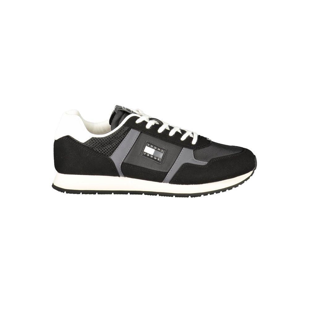 Tommy Hilfiger Black Polyester Men Sneaker TO-39630-EU40/US7